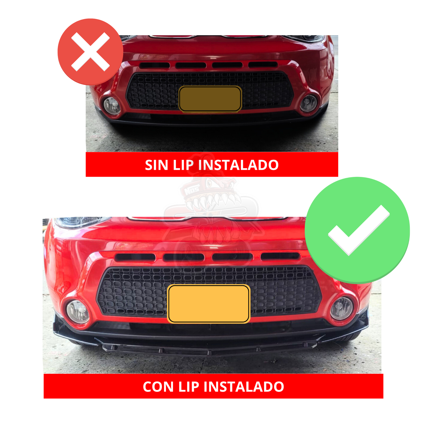 Lip Performance Ajustable 3 Piezas Bumper Universal