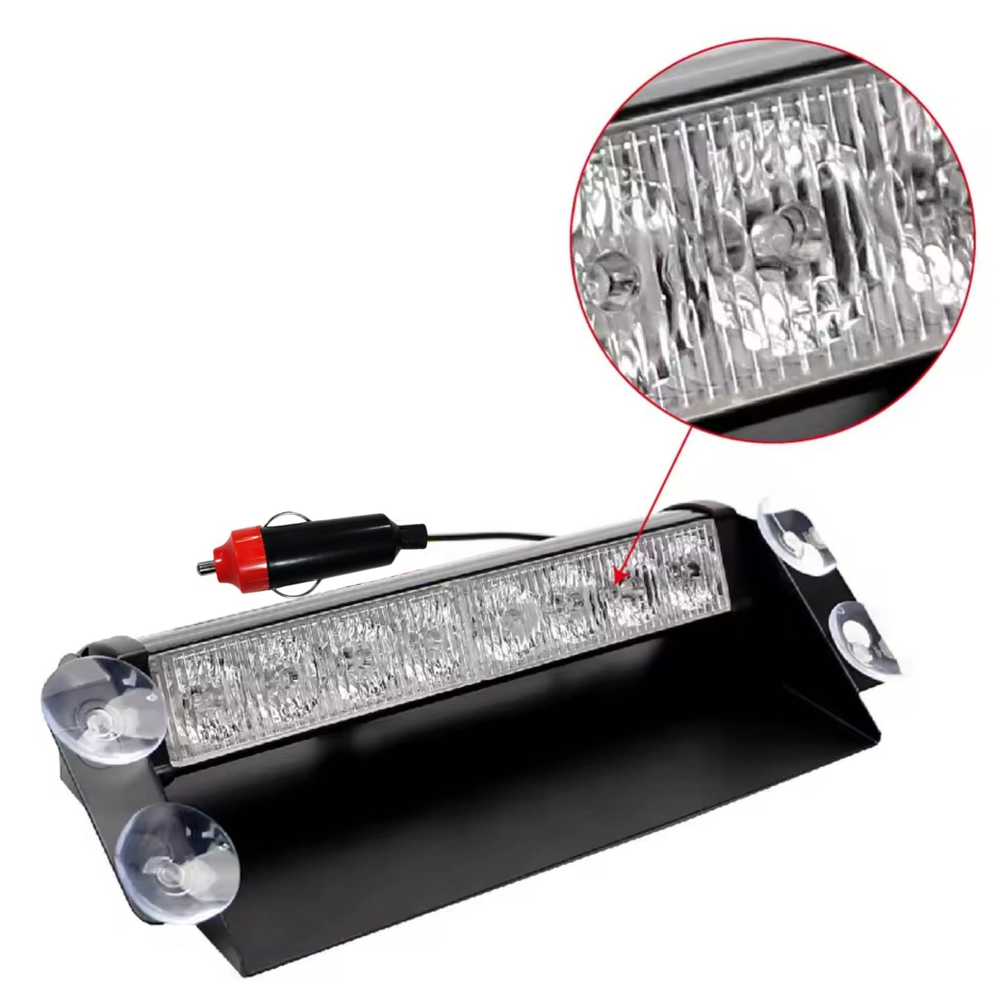 Luces Federales Led Panorámica Rojo Azul 3 Funciones