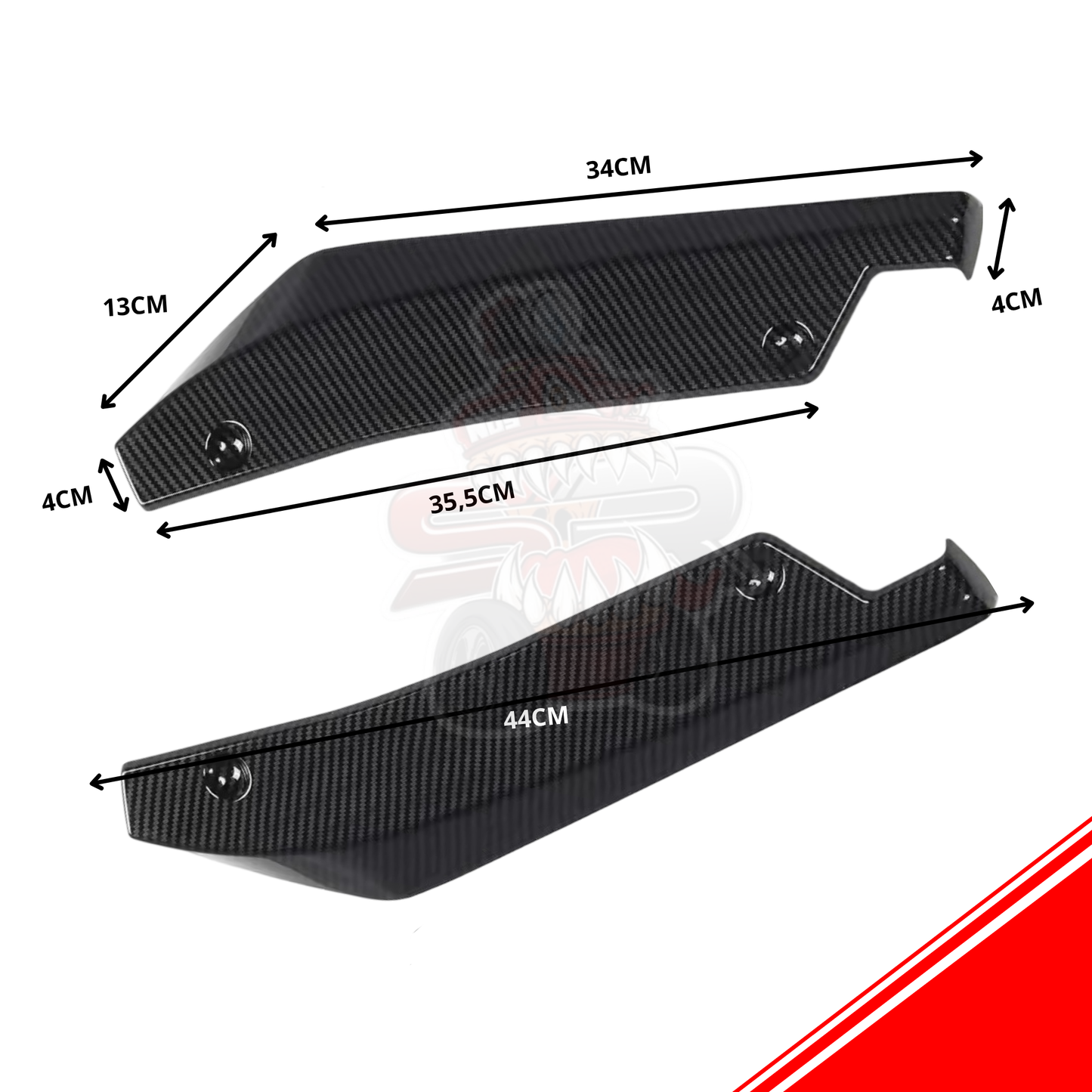 Lip Spoiler Trasero Lateral Universal