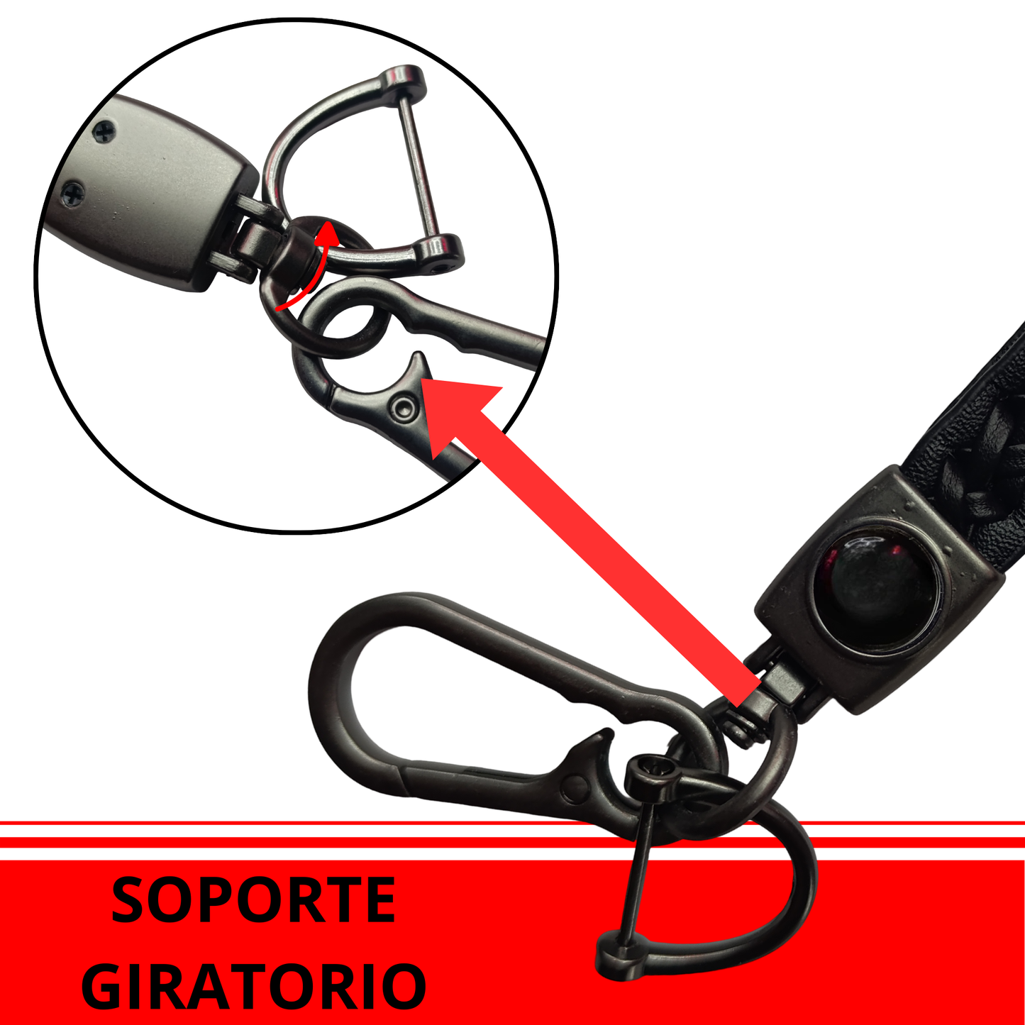 Llavero Universal Logo Piel Carro Original Cuero Premium
