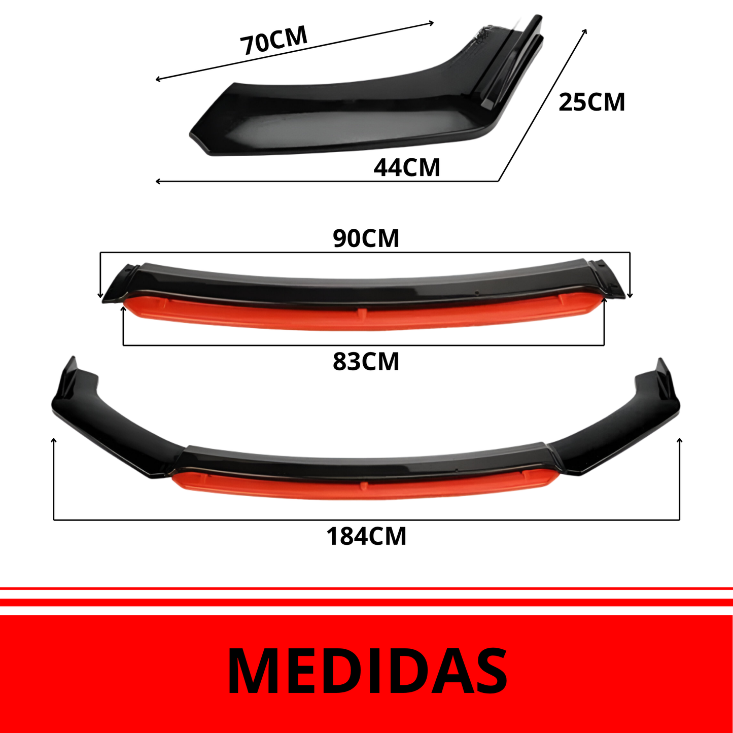 Lip Performance 4 Piezas Bumper Universal