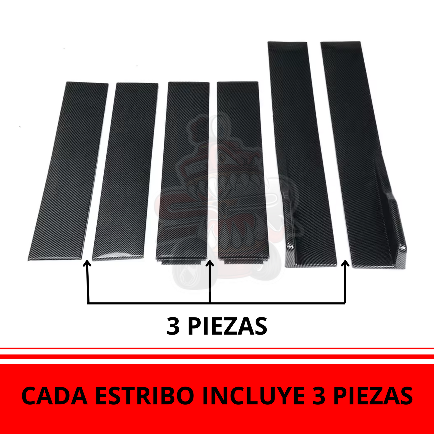 Estribos Universales 2 Metros Diseño Deportivo