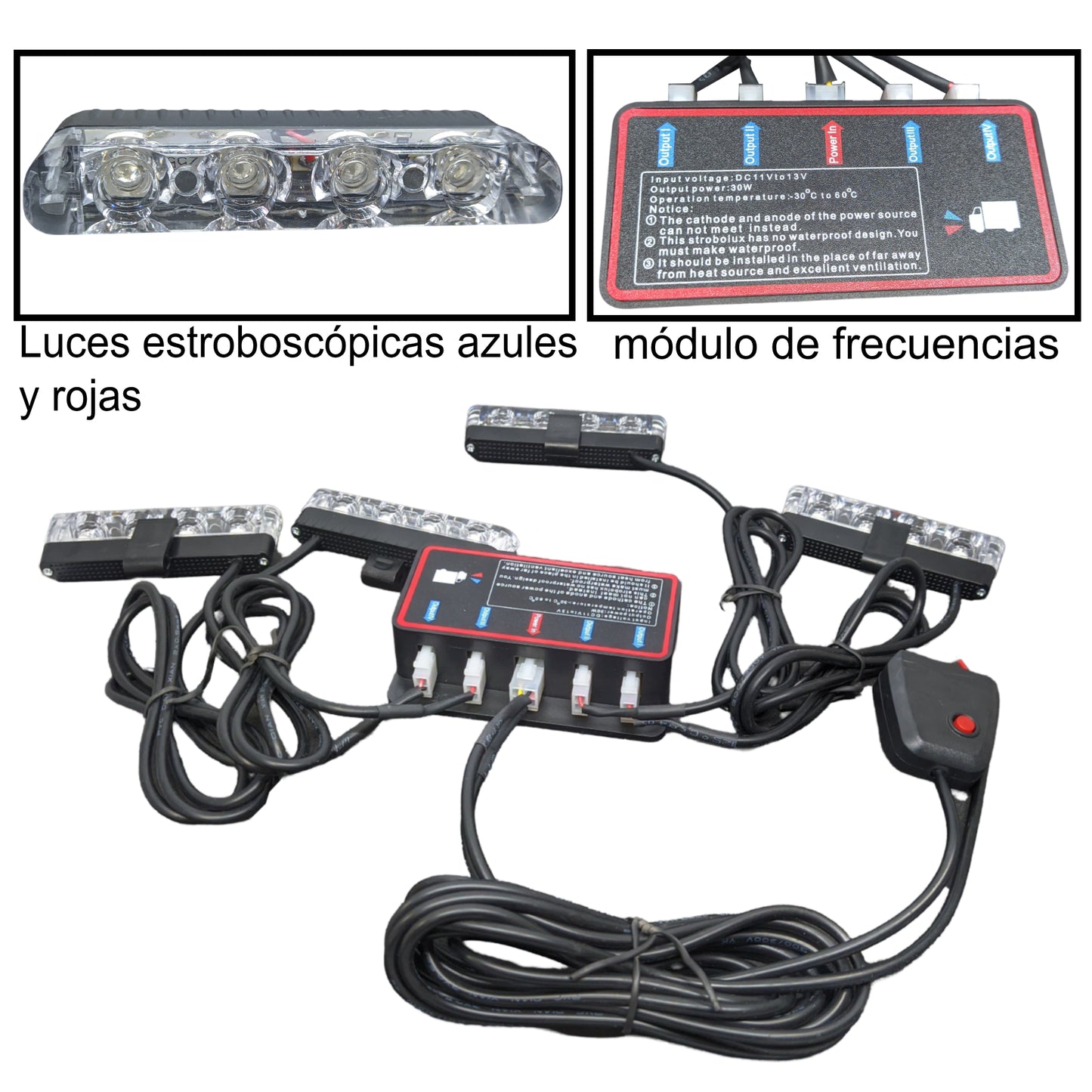 Luces Federales Profesionales Led Persiana Carro Camioneta