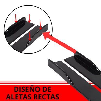 Estribos Universales 120cm Negro Piano Diseño Deportivo