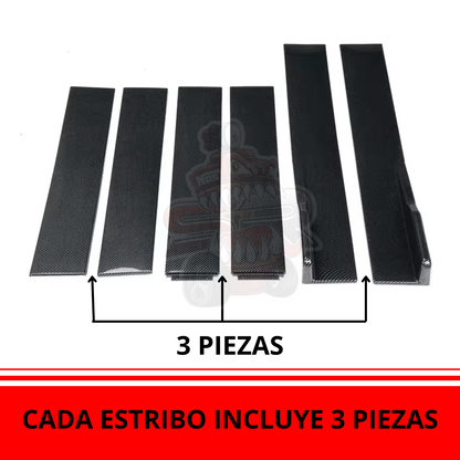 Estribos Universales 2 Metros Diseño Deportivo
