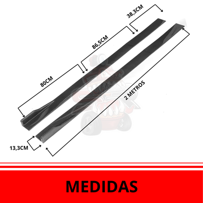 Estribos Universales 2 Metros Diseño Deportivo