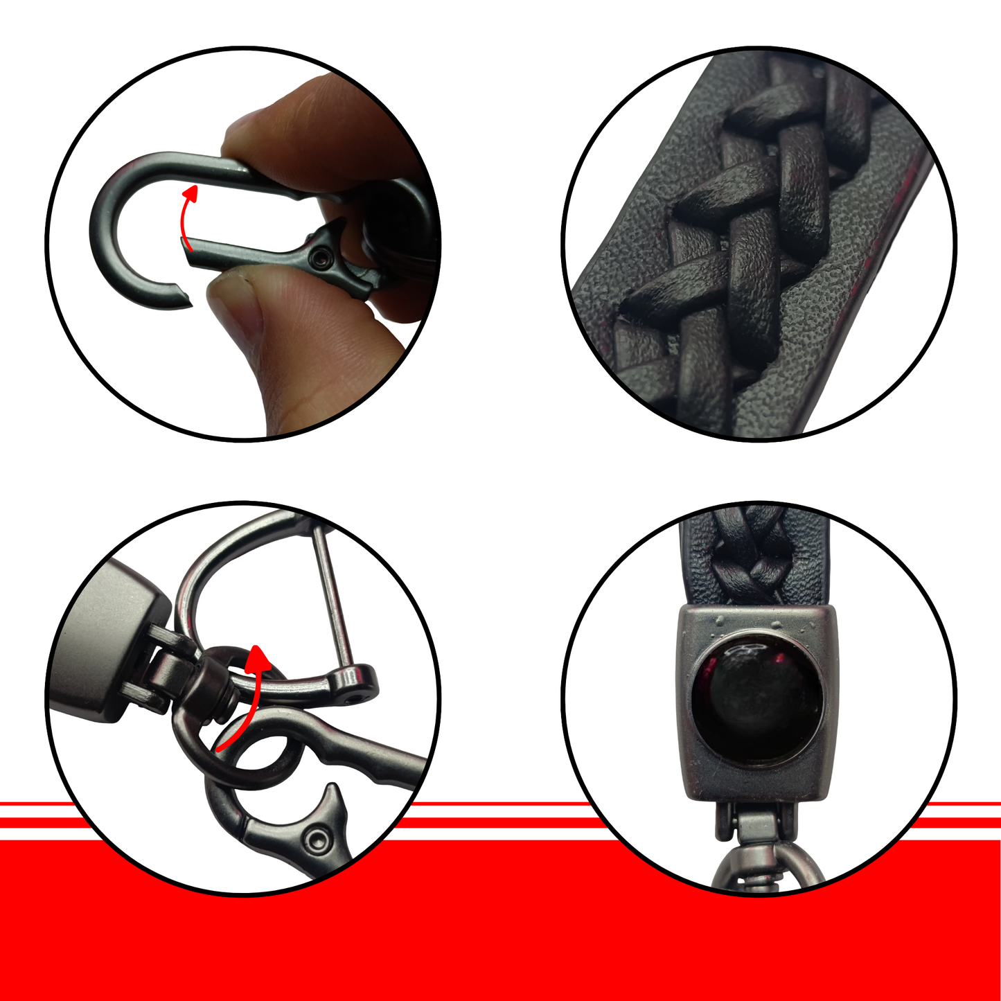 Llavero Universal Logo Piel Carro Original Cuero Premium