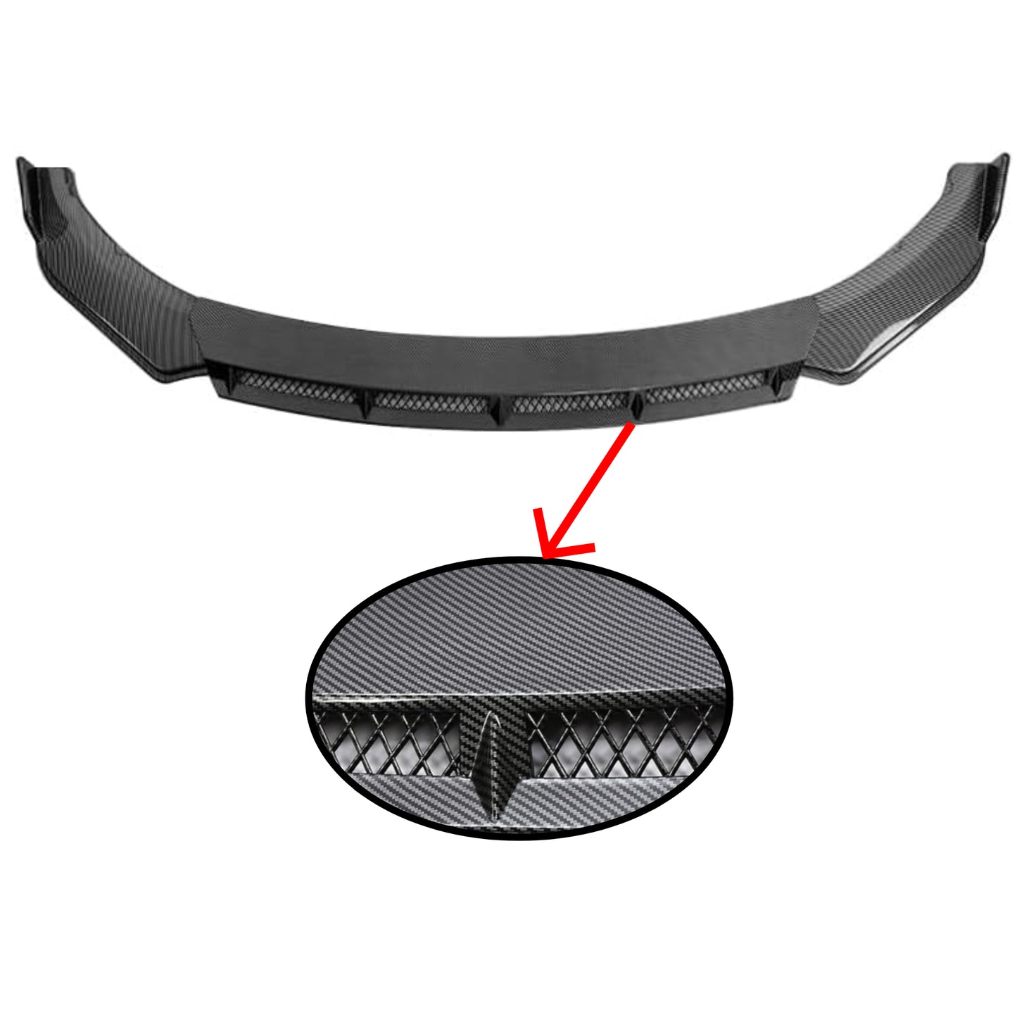 Lip Bumper Delantero Plástico Maya Universal 3 Piezas