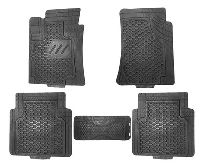 Kit Tapetes Carro Caucho Antideslizantes Universales 5 Pzs