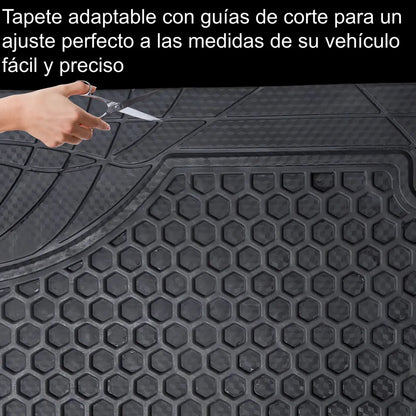 Kit Tapetes Carro Caucho Antideslizantes Universales 5 Pzs