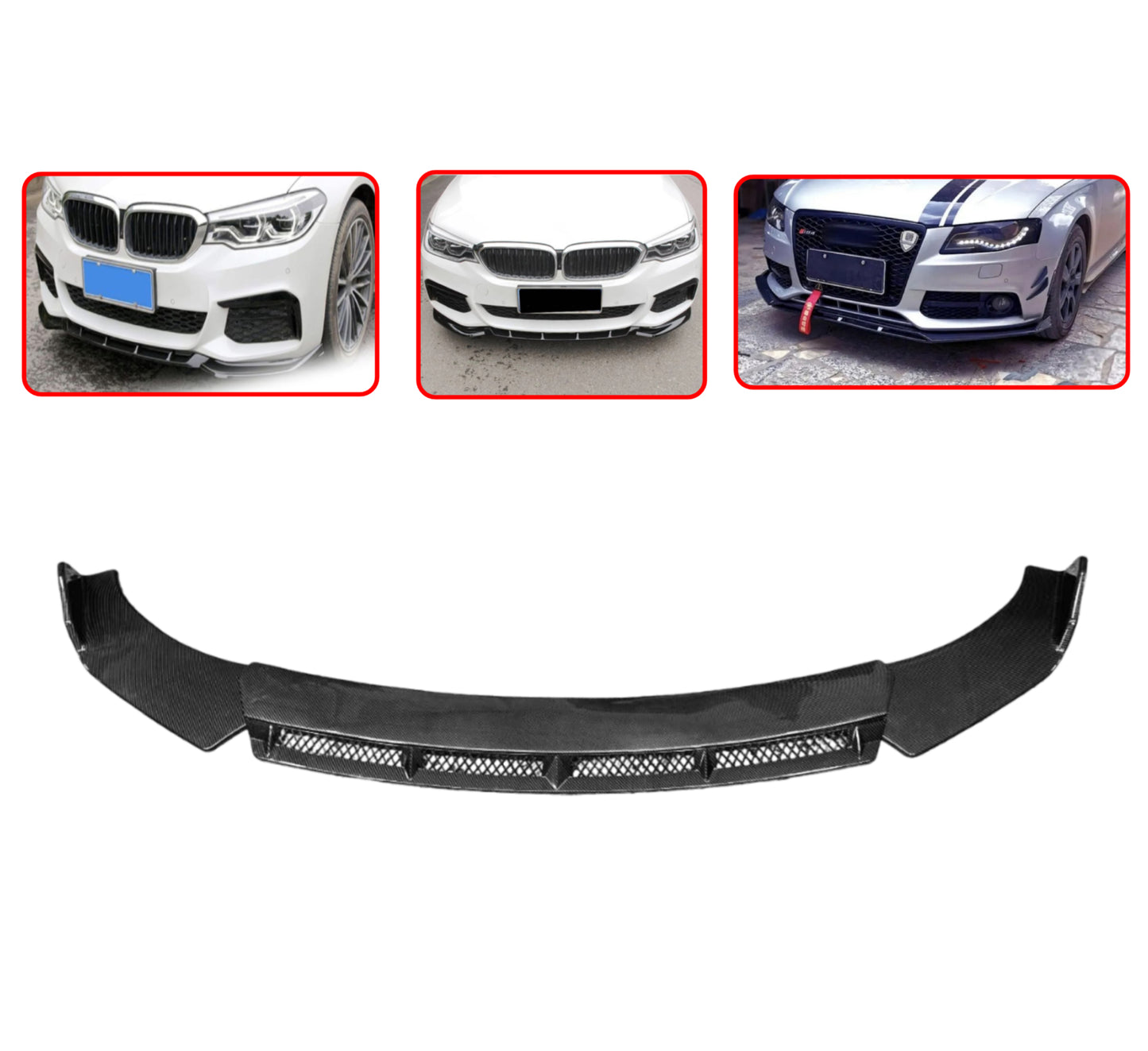 Lip Bumper Delantero Plástico Maya Universal 3 Piezas